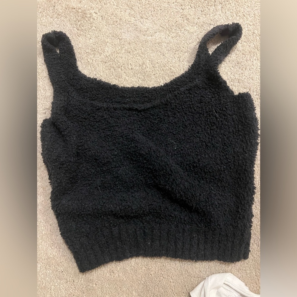 Skims cozy line tank top black